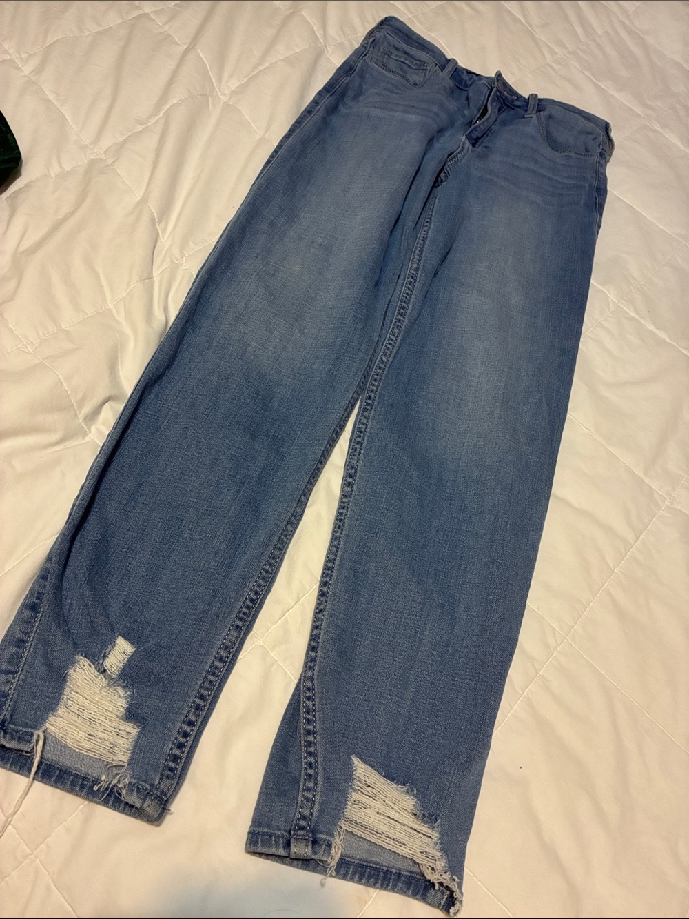 Hollister Light Wash Denim Straight Jeans